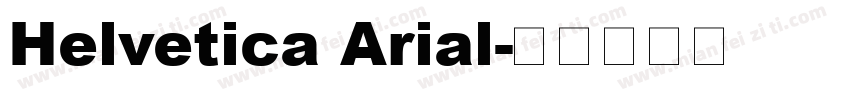 Helvetica Arial字体转换